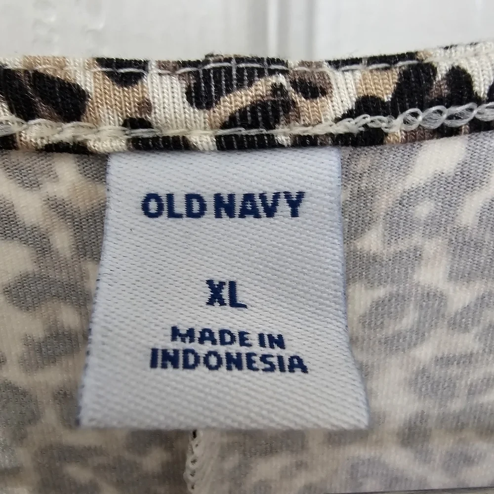 Old Navy animal print dress long sleeve round neck NWT XL - Picture 7 of 8